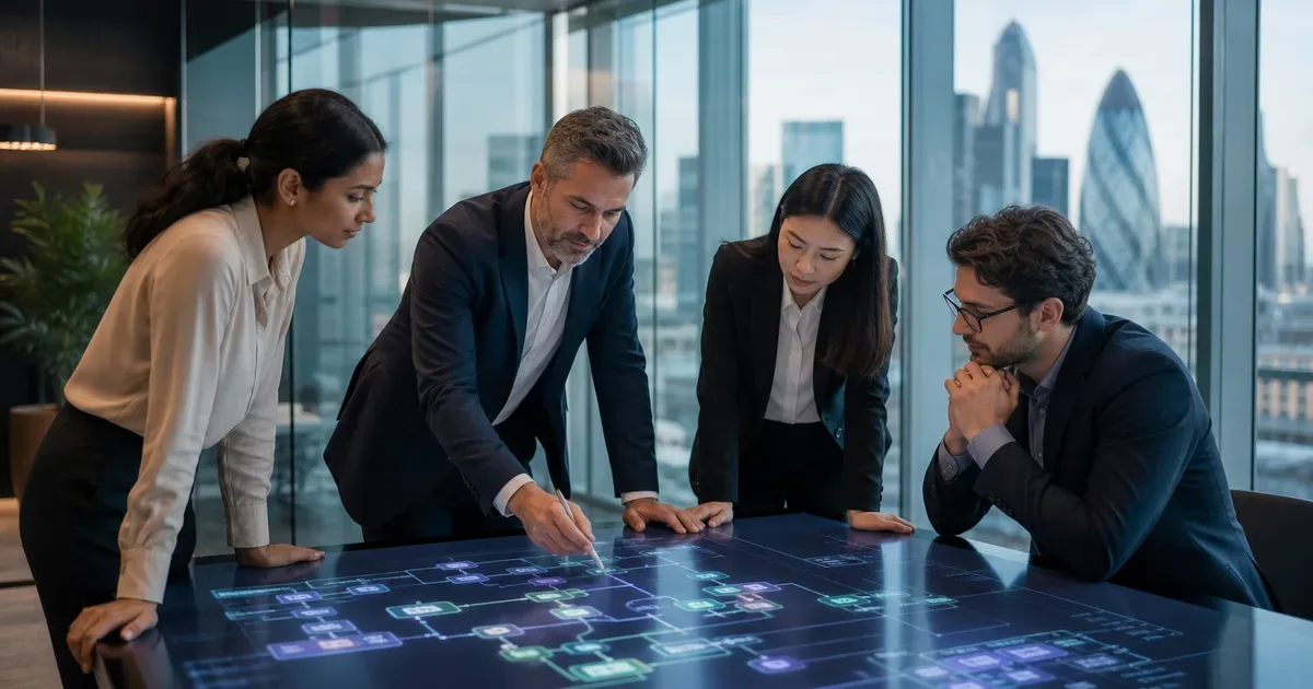 Consultants and systems integrators planning a governed AI agent delivery blueprint with enterprise workflow maps